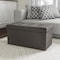 Hastings Home Folding Storage Bench Ottoman 30" Tufted Foam Padded Lid, Removable Bin, Organizer for Home(Dark Gray) 414611YSR - alternate 1